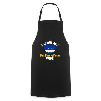 Cape Verde flag Cabo Verde flag - Cooking Apron - black - Front - AI Model Male 185 dark (185cm)