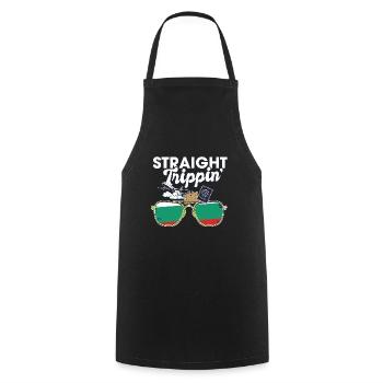 Straight Trippin' Bulgaria Vacation Tour Travel - Cooking Apron - black - Front - AI Model Male 185 dark (185cm)