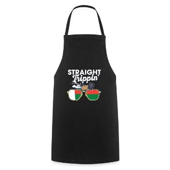 Straight Trippin' Madagascar Vacation Tour Travel - Cooking Apron - black - Front - AI Model Male 185 dark (185cm)