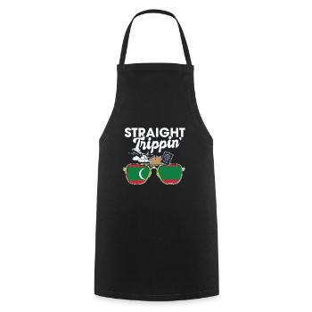 Straight Trippin' Maldives Vacation Tour Travel - Kochschürze - Schwarz - Vorne - AI Model Male 185 dark (185cm)