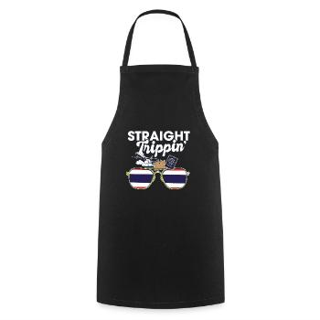 Straight Trippin' Thailand Vacation Tour Travel - Kochschürze - Schwarz - Vorne - AI Model Male 185 dark (185cm)