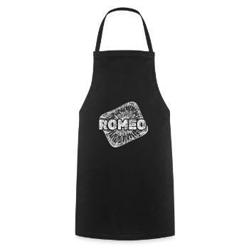 Romeo as Stardust - Cooking Apron - black - Front - AI Model Male 185 dark (185cm)