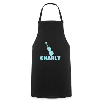 Viola Charly - Cooking Apron - black - Front - AI Model Male 185 dark (185cm)