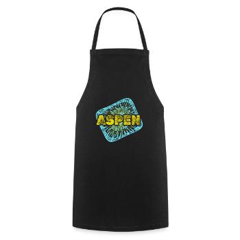 Geschenk für Aspen - Kochschürze - Schwarz - Vorne - AI Model Male 185 dark (185cm)