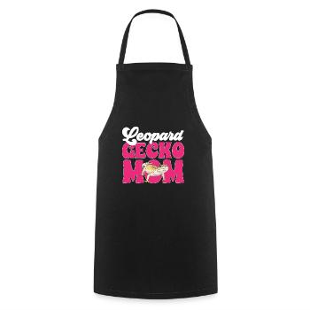 Leopard Gecko Reptile Pet Gecko - Cooking Apron - black - Front - AI Model Male 185 dark (185cm)