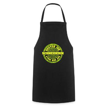 Job Seamstress - Cooking Apron - black - Front - AI Model Male 185 dark (185cm)