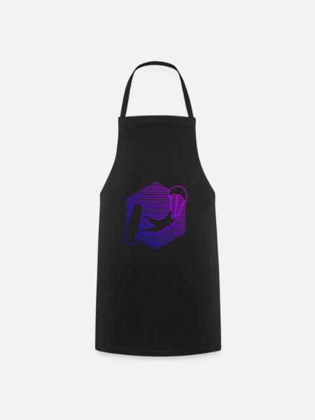 Kite Hommes Kitesurf Femmes Kitesurfer Kitesurf - Tablier de cuisine - noir