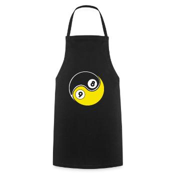 Snooker Pool Billiards - Cooking Apron - black - Front - AI Model Male 185 dark (185cm)