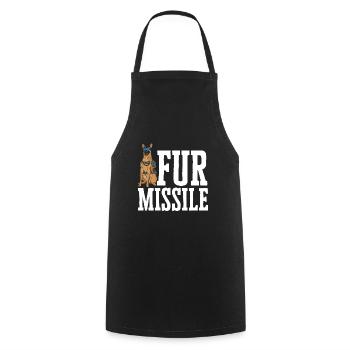 Malinois Belgian Shepherd Mechelaar Dog - Cooking Apron - black - Front - AI Model Male 185 dark (185cm)