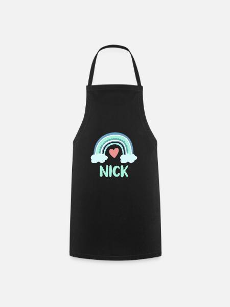 Nick Name Regenbogen Baby - Kochschürze - Schwarz