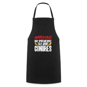 Parakeet, Parrot, Parakeet, Bird - Cooking Apron - black - Front - AI Model Male 185 dark (185cm)