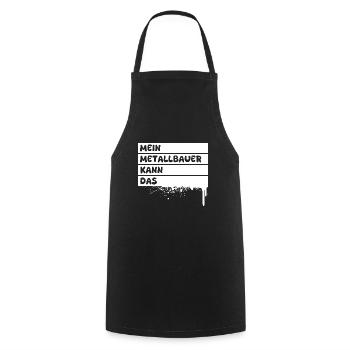 Métallurgiste en tant que profession - Tablier de cuisine - noir - Devant - AI Model Male 185 dark (185cm)