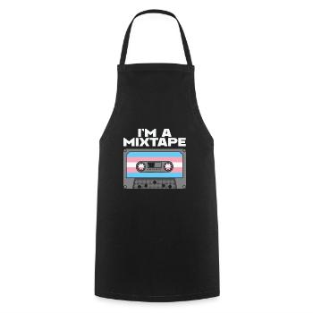 LBGT Flag Gay Pride Human I’m a Mixtape - Tablier de cuisine - noir - Devant - AI Model Male 185 dark (185cm)