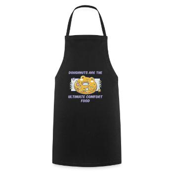 Doughnuts Are The Ultimate Comfort Food Funny - Cooking Apron - black - Front - AI Model Male 185 dark (185cm)