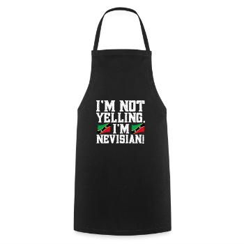 Flag of Saint Kitts and Nevis - Cooking Apron - black - Front - AI Model Male 185 dark (185cm)