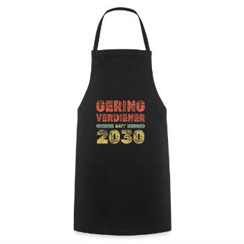 Spruch 2030 - Kochschürze - Schwarz - Vorne - AI Model Male 185 dark (185cm)