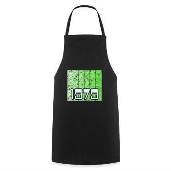 Green 1979 - Cooking Apron - black - Front - AI Model Male 185 dark (185cm)