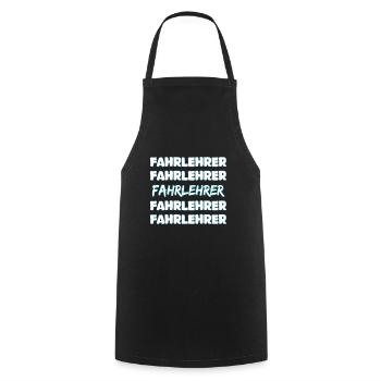 Job Driving Instructor - Cooking Apron - black - Front - AI Model Male 185 dark (185cm)