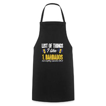 Barbados flag Barbadian bayan - Cooking Apron - black - Front - AI Model Male 185 dark (185cm)