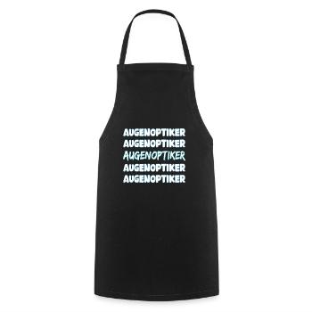 Optician as a job - Cooking Apron - black - Front - AI Model Male 185 dark (185cm)