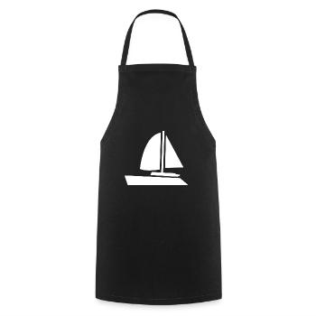 Segeln Segelsport Segelschiff Segelboot Segler - Kochschürze - Schwarz - Vorne - AI Model Male 185 dark (185cm)