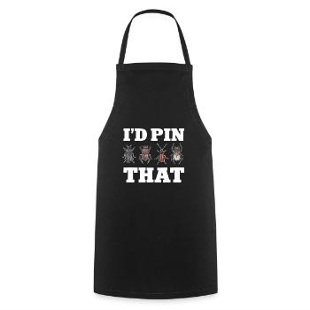 Insect collectors, insects, beetle lovers, entomologists - Cooking Apron - black - Front - AI Model Male 185 dark (185cm)