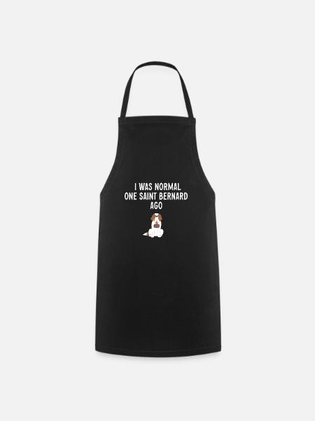 Bernhardiner St. Bernhardshund Hund - Kochschürze - Schwarz