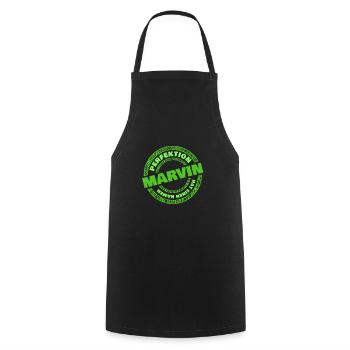 Perfektion Marvin - Kochschürze - Schwarz - Vorne - AI Model Male 185 dark (185cm)