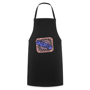 Denis as a colleague - Cooking Apron - black - Front - AI Model Male 185 dark (185cm)