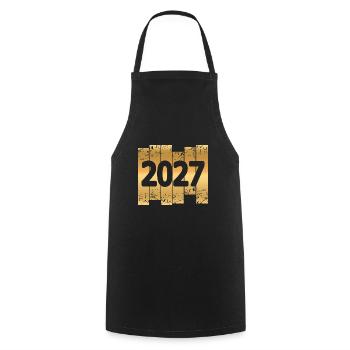 2027 - Tablier de cuisine - noir - Devant - AI Model Male 185 dark (185cm)