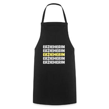 Kindergarten teacher as work - Cooking Apron - black - Front - AI Model Male 185 dark (185cm)