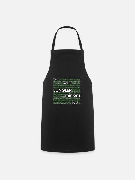 Wenn der JUNGLER minions klaut - Kochschürze - Schwarz
