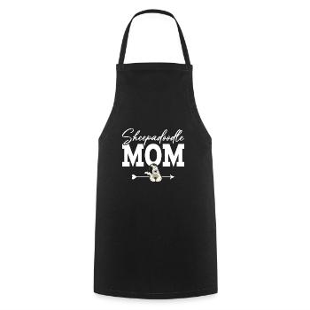 Sheepadoodle Doodle Dog - Cooking Apron - black - Front - AI Model Male 185 dark (185cm)
