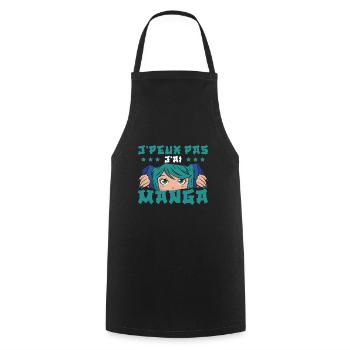 J'Ai Manga - Tablier de cuisine - noir - Devant - AI Model Male 185 dark (185cm)