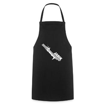 Éclaboussures de couleur Jarik - Tablier de cuisine - noir - Devant - AI Model Male 185 dark (185cm)