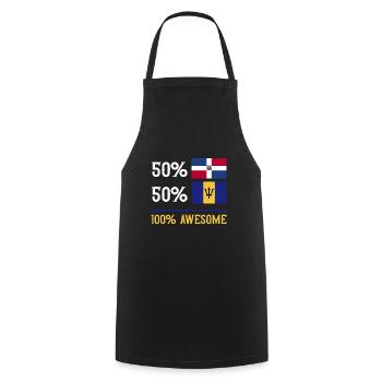 Barbados flag Barbadian bayan - Cooking Apron - black - Front - AI Model Male 185 dark (185cm)