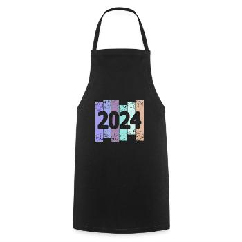 Classic Car 2024 - Cooking Apron - black - Front - AI Model Male 185 dark (185cm)