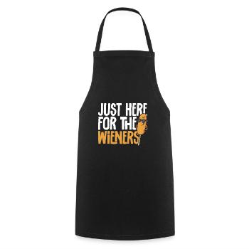 Corn Dog Corndog - Cooking Apron - black - Front - AI Model Male 185 dark (185cm)