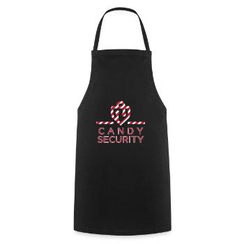 Candy Security Kids Parents Matching Birthday - Cooking Apron - black - Front - AI Model Male 185 dark (185cm)