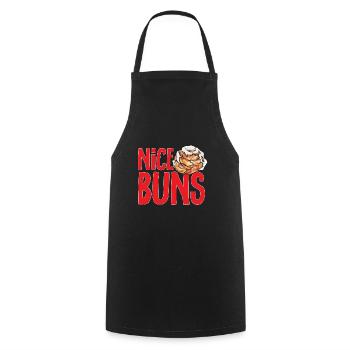 Cinnamon roll - Cooking Apron - black - Front - AI Model Male 185 dark (185cm)