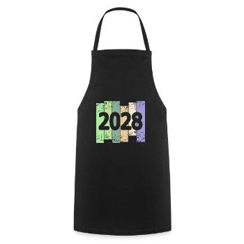 Œuvres d’art 2028 - Tablier de cuisine - noir - Devant - AI Model Male 185 dark (185cm)