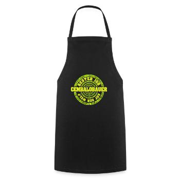Gift for harpsichord maker - Cooking Apron - black - Front - AI Model Male 185 dark (185cm)