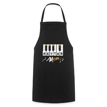 Keytar Keyboard Gift - Cooking Apron - black - Front - AI Model Male 185 dark (185cm)