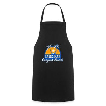 I Need To Be Seahabilitated Coopers Beach Summer - Cooking Apron - black - Front - AI Model Male 185 dark (185cm)
