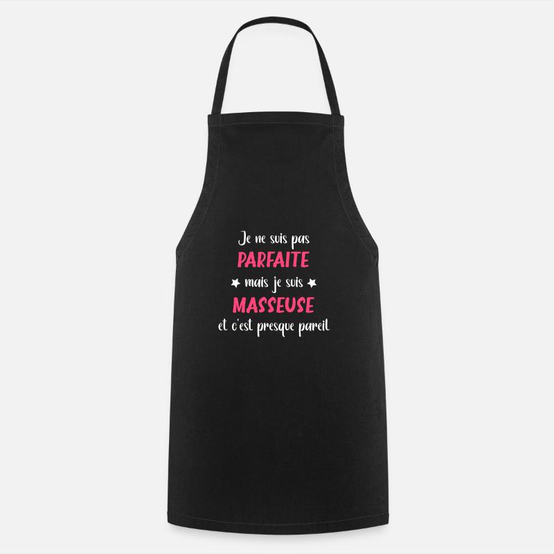 Masseuse - Tablier de cuisine - noir