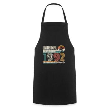 December 1992 Birthday December 1992 Gift - Cooking Apron - black - Front - AI Model Male 185 dark (185cm)