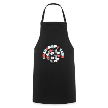 Unique Endoscopy Nurse and Gastro Squad Designs - Cooking Apron - black - Front - AI Model Male 185 dark (185cm)