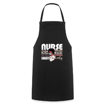 Black Nurse Pride African American Roots Afro - Kochschürze - Schwarz - Vorne - AI Model Male 185 dark (185cm)