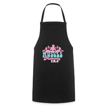 In My Muscle Mommy Era Personal Trainer Mom - Cooking Apron - black - Front - AI Model Male 185 dark (185cm)