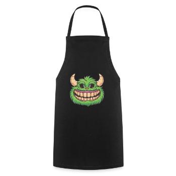 Streetstyle Monster Graffiti Kunst Streetart - Kochschürze - Schwarz - Vorne - AI Model Male 185 dark (185cm)